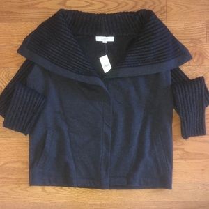Warm Open Charcoal Sweater
